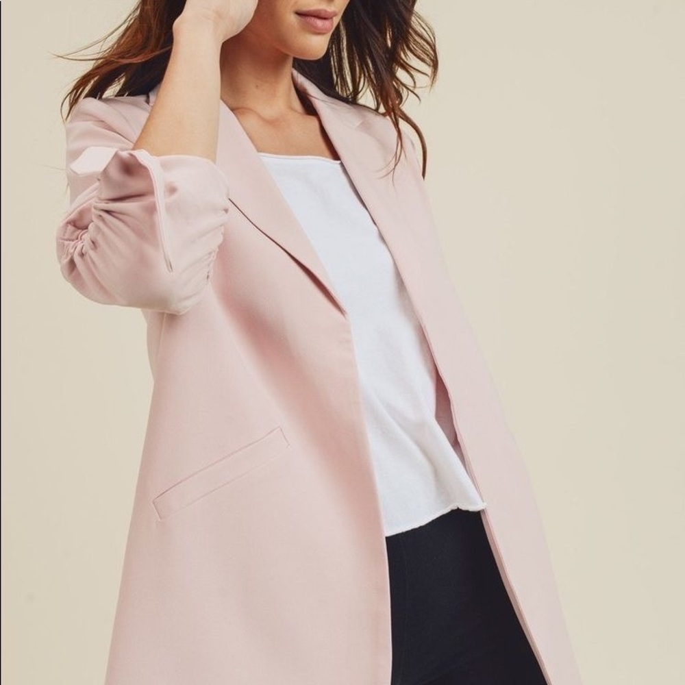 Lush nordstrom taupe duster blazer